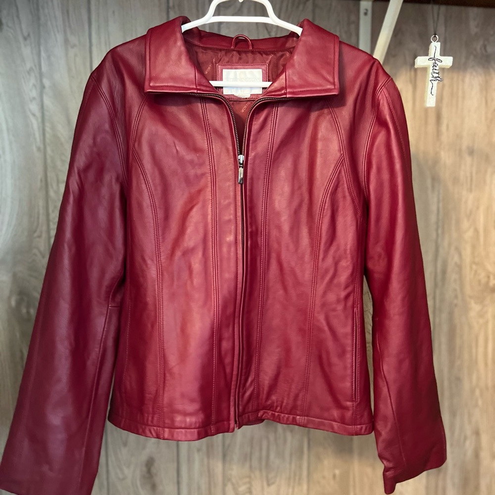 Worthington Red Leather Jacket